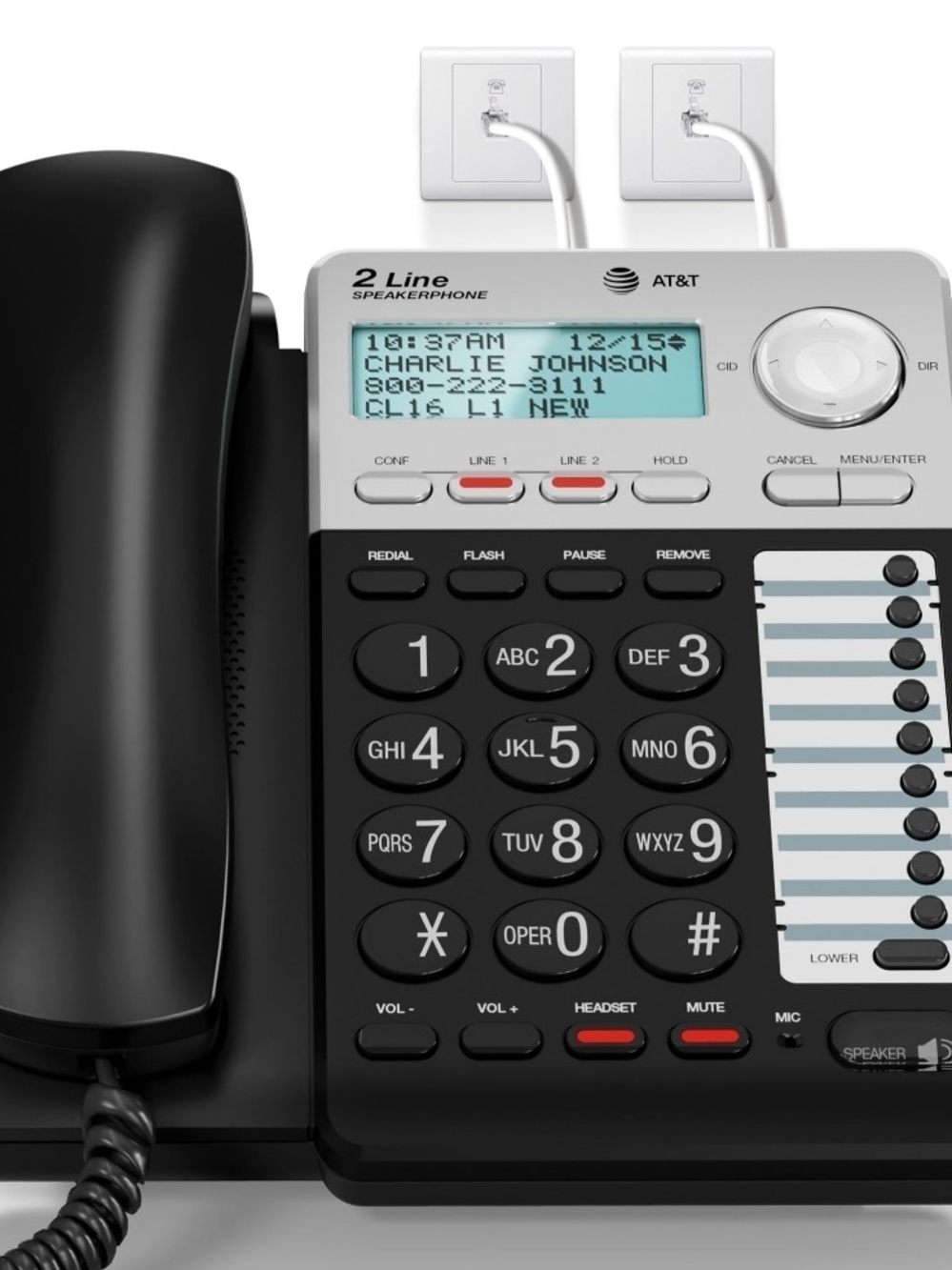 2-Line Speakerphone โ Black